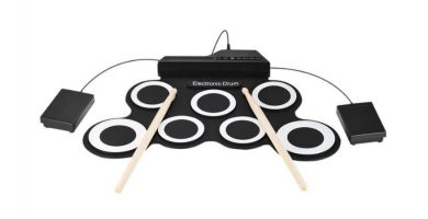 bateria acustica digital electronica ammoon roll up
