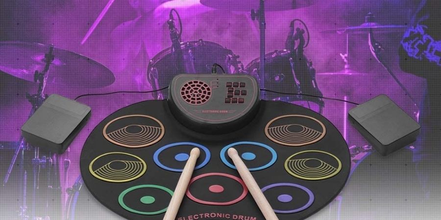 Diversión y aprendizaje con el tambor electrónico Muslady 9 drumpads