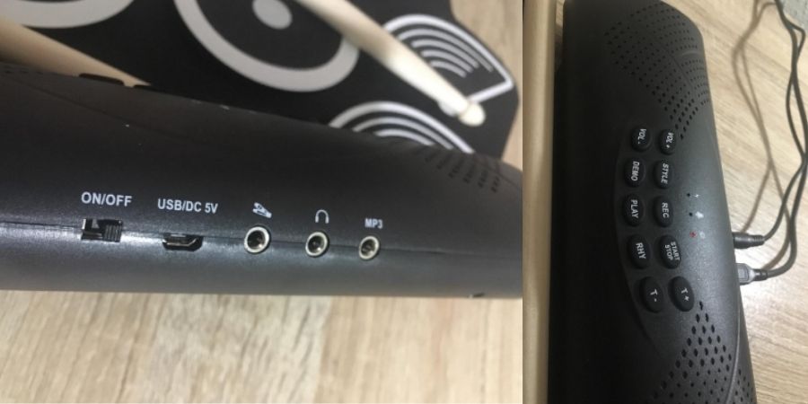 Conexiones para mp3,cargador USB, auriculares de la Asmuse Drm kit rolling up