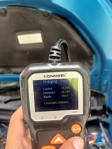 Car battery delivery service.